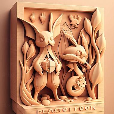 3D model Doc Brock Pachirisu Has a Fever Two People Taking CareR (STL)